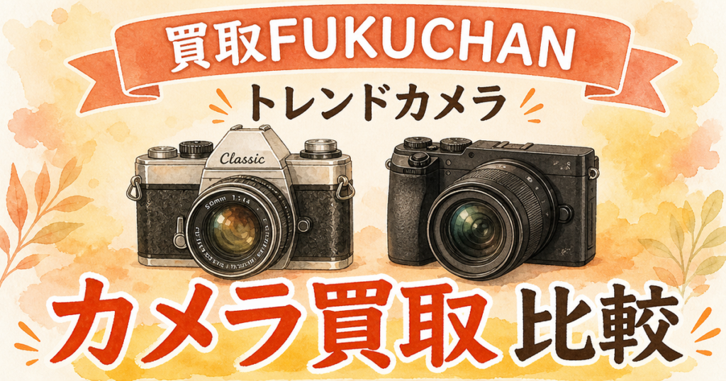 買取FUKUCHANとトレンドカメラ、カメラ買取はどこがいいか比べてみた