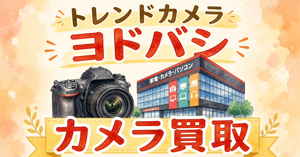 トレンドカメラとヨドバシ、カメラ買取はどっちが向いているのか?