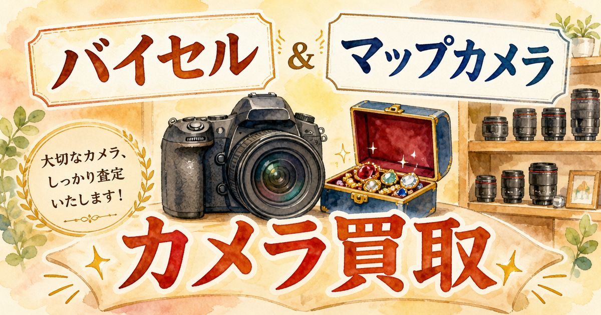 バイセルとマップカメラ、カメラ買取で発見したこと