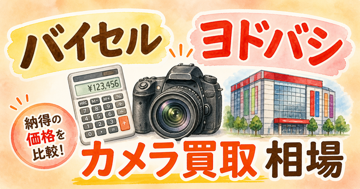 バイセルとヨドバシ、カメラ買取の相場ではっきりした違い