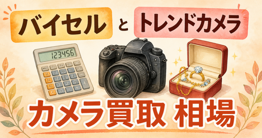 バイセルとトレンドカメラ、カメラ買取の相場を聞いてみた