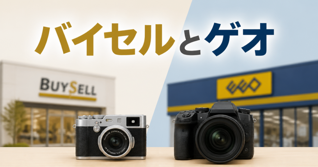 バイセルとゲオ、カメラ買取で見えてきた向き不向き