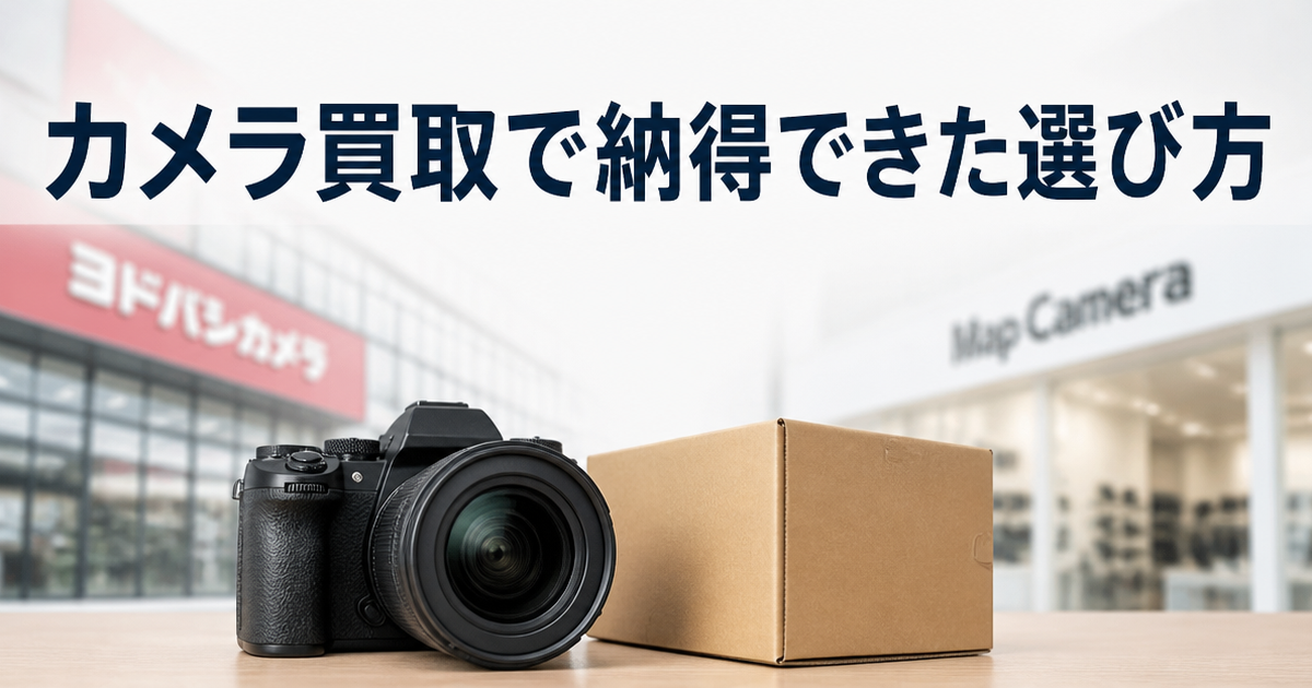 ヨドバシとマップカメラ、カメラ買取で納得できた選び方