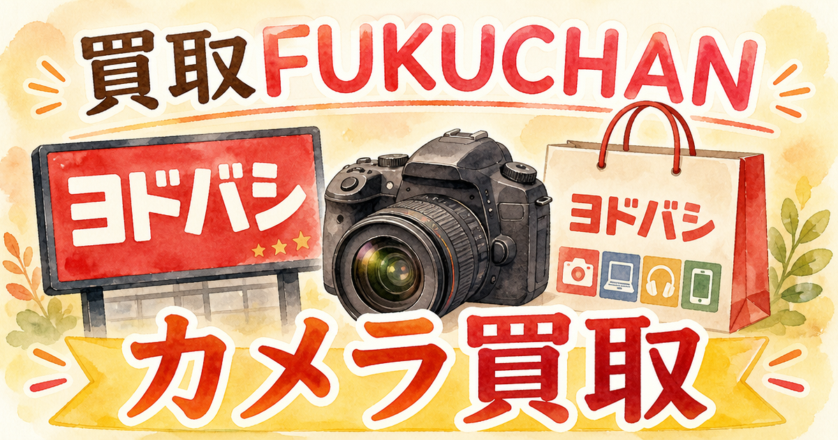 買取FUKUCHANとヨドバシ、カメラ買取を出してみたらこうだった