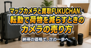 マップカメラと買取FUKUCHAN、転勤で荷物を減らすときのカメラの売り方