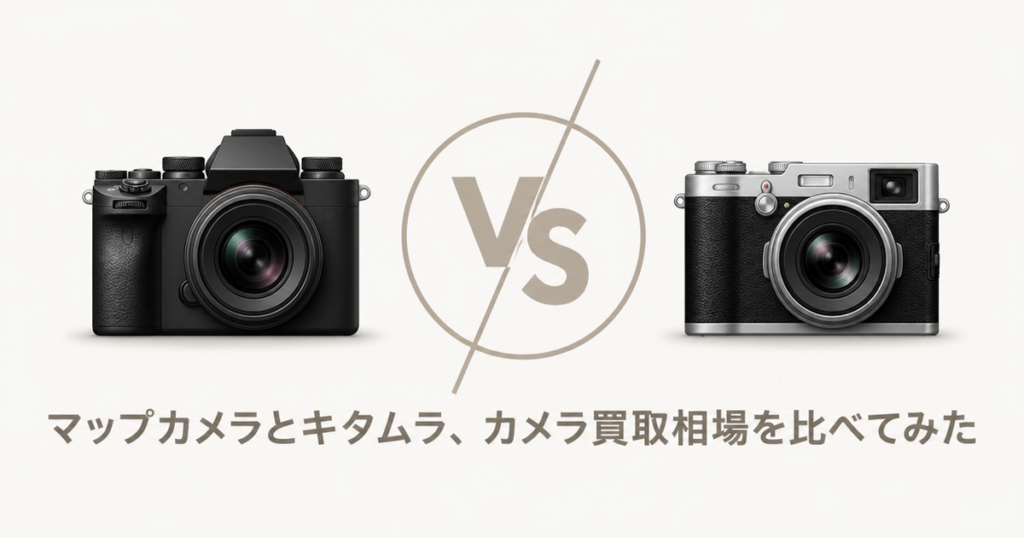 マップカメラとキタムラ、カメラ買取相場を比べてみた