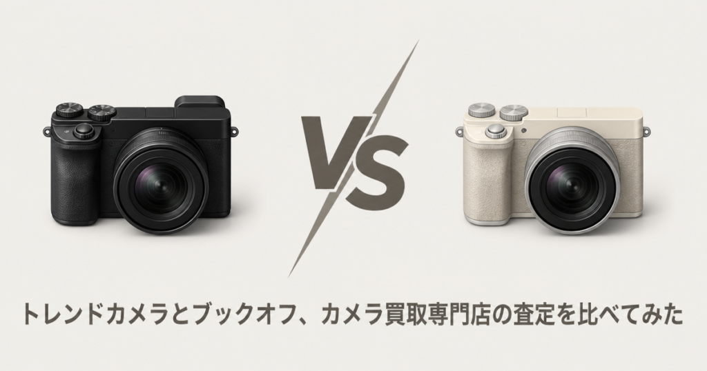 トレンドカメラとブックオフ、カメラ買取専門店の査定を比べてみた