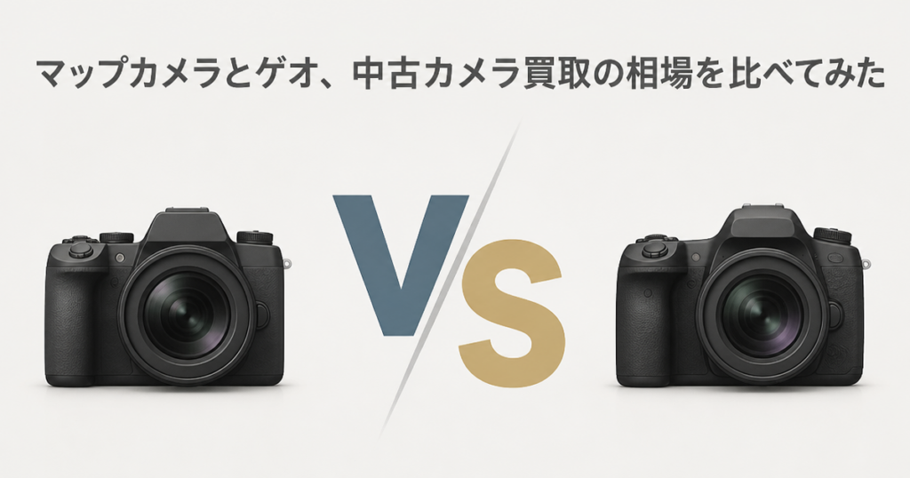 マップカメラとゲオ、中古カメラ買取の相場を比べてみた