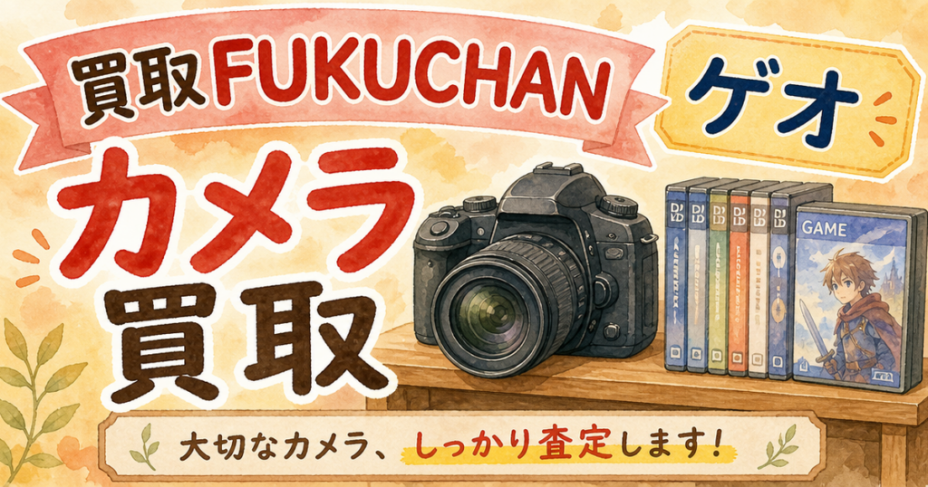買取FUKUCHANとゲオ、カメラ買取を頼んでみて気づいたこと